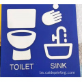 Akrilni braille Signage Signage Sign za znak za WC toalet